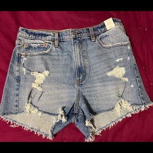 Abercrombie High-Rise Mom Shorts